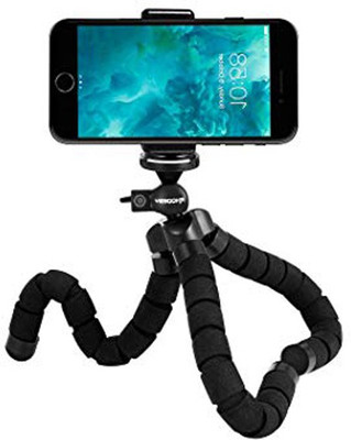 ALLMUSIC Fully Flexible Foldable Octopus Mini Tripod Stand for Mobile Camera , DSLR , Smartphone & Cameras | Twist It H12-9 | Bend It | Tilt It | With Universal mobile holder Tripod(Black, Supports Up to 3.5)
ALLMUSIC Fully Flexible Foldable Octopus Mini Tripod Stand for Mobile Camera , DSLR , Smartphone & Cameras | Twist It H12-9 | Bend It | Tilt It | With Universal mobile holder Tripod(Black, Supports Up to 3.5)