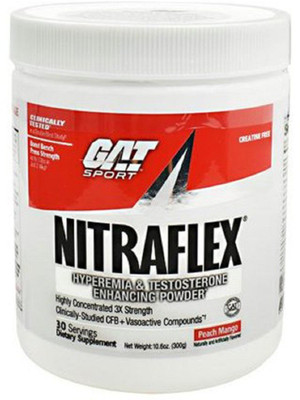 GAT Nitraflex, 30 Serving, Peach Mango (Fresh Stock)(300 g)
