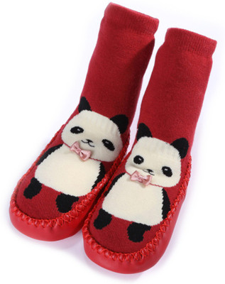 Kidofash BOOTIES-126-2 Booties(Toe to Heel Length - 11 cm Red)