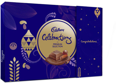 Cadbury Celebrations Premium Assorted Chocolate Congratulations Gift Pack, 286.3 gm Bars(286.3 g)
Cadbury Celebrations Premium Assorted Chocolate Congratulations Gift Pack, 286.3 gm Bars(286.3 g)