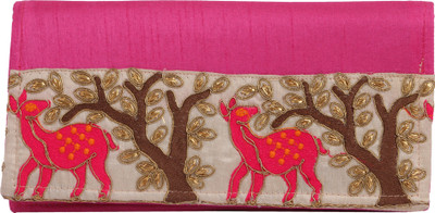 Indha Craft Party, Casual, Formal Pink Clutch