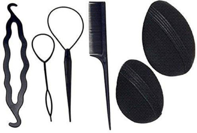 Bueno Combo of Hair Accessories Hair Bun Maker Tools with Hair Puff Volumizer for Women(Set of 6)
Bueno Combo of Hair Accessories Hair Bun Maker Tools with Hair Puff Volumizer for Women(Set of 6)