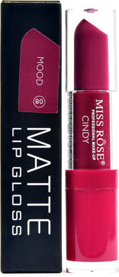 MISS ROSE waterproof purple colour matte lip gloss 3 ml mirror mood 08(3 ml, purple)
MISS ROSE waterproof purple colour matte lip gloss 3 ml mirror mood 08(3 ml, purple)