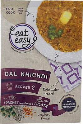 Eat Easy Instant Dehydrated Meal, Dal Khichdi (Pack of 5) 390 g