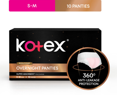 Kotex Overnight Panties Super Absorbent Periodwear S/M Size Sanitary Pad(Pack of 10)
Kotex Overnight Panties Super Absorbent Periodwear S/M Size Sanitary Pad(Pack of 10)