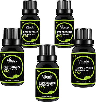 VIHADO Peppermint essential oil 6X PRO (15 ML) (Pack of 5)(15 ml)