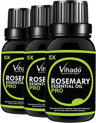 VIHADO Rosemary Essential OilPure Natural - Use For Aromatherapy, Health Boost, Hair Re-Growth, Skin Care, Face OIL 15ML (PACK OF 3)(15 ml)
VIHADO Rosemary Essential OilPure Natural - Use For Aromatherapy, Health Boost, Hair Re-Growth, Skin Care, Face OIL 15ML (PACK OF 3)(15 ml)