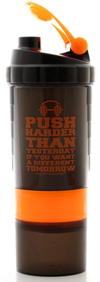 Kurvz MM-S3-809 0.5 Shaker(Pack of 1, Black, Orange), Black and orange