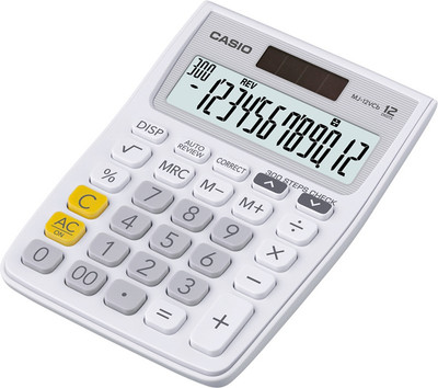 Casio MJ-12VCB-WE Desktop Basic Calculator(12 Digit)