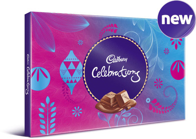 Cadbury Celebrations Assorted Chocolate Gift Pack, 203.5 gm (Pack of 2) Bars(Pack of 2, 407 g)
Cadbury Celebrations Assorted Chocolate Gift Pack, 203.5 gm (Pack of 2) Bars(Pack of 2, 407 g)
