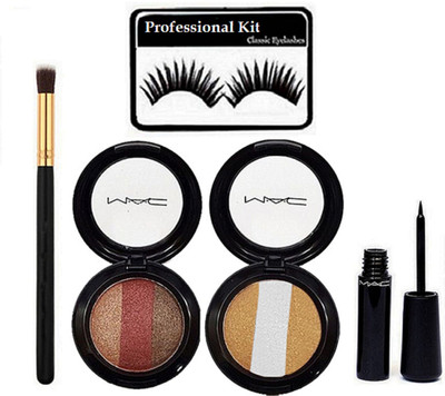 Professional kit Eyelashes, Mineralize Eyeshadow (Pack of 2) Liquid Eyeliner , Brush(Set of 5)
Professional kit Eyelashes, Mineralize Eyeshadow (Pack of 2) Liquid Eyeliner , Brush(Set of 5)