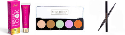 iba halal care Perfect Look With 24 Karat Gold (30g) & miss rose 5 Colors Makeup Face Cream Contour, Concealer, color corrector, Bronzer and Highlighter and miss rose Brows 2 in 1 Eyebrow Pencil with Eye Brows Brush Waterproof and Long-lasting dark brown
iba halal care Perfect Look With 24 Karat Gold (30g) & miss rose 5 Colors Makeup Face Cream Contour, Concealer, color corrector, Bronzer and Highlighter and miss rose Brows 2 in 1 Eyebrow Pencil with Eye Brows Brush Waterproof and Long-lasting dark brown