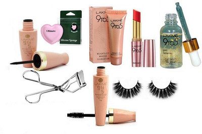 Ultimate Silicon Puff With Lakme 9to5 Mousse Foundation 6gm,Liquid Eyeliner With Mascara & Primer+Matte Lipstick & Eyelashes Curler,Eyelashes,Gold Radiance Face Serum(Set of 8)
Ultimate Silicon Puff With Lakme 9to5 Mousse Foundation 6gm,Liquid Eyeliner With Mascara & Primer+Matte Lipstick & Eyelashes Curler,Eyelashes,Gold Radiance Face Serum(Set of 8)