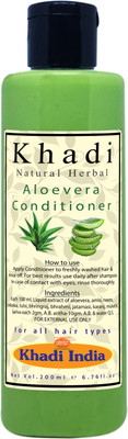 Khadi Natural Herbal Aloevera Conditioner 200ml - Paraben Free(200 ml)