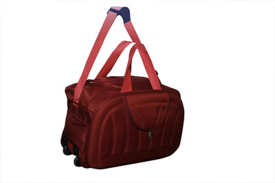 B&W (Expandable) Red Wheeler Travel Duffel Bag 020 Travel Duffel Bag(Red)