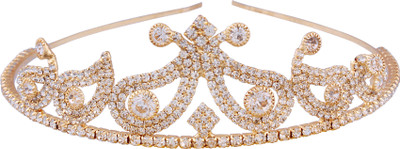 AccessHer Wedding Collection, Party wear Rhinestone Studded Golden Metal Hair Band Crown Hair Band(Multicolor)
AccessHer Wedding Collection, Party wear Rhinestone Studded Golden Metal Hair Band Crown Hair Band(Multicolor)