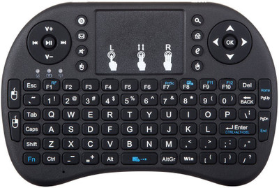 Electrobot Mini Wireless Keyboard with Touchpad Mouse 2.4GHz Remote Controller Rechargeable Combos for Google Android Box, Pc, Pad,Smart TV Player(Black) Wireless Gaming Keyboard(Black)
Electrobot Mini Wireless Keyboard with Touchpad Mouse 2.4GHz Remote Controller Rechargeable Combos for Google Android Box, Pc, Pad,Smart TV Player(Black) Wireless Gaming Keyboard(Black)