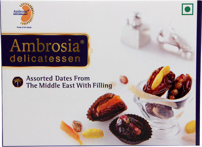 AMBROSIA DELICATESSEN Assorted Dates from the Middle East with Fillings Dates(250 g, Box)
AMBROSIA DELICATESSEN Assorted Dates from the Middle East with Fillings Dates(250 g, Box)