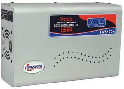 Microtek EM5170+ 170-270V Digital Voltage Stabilizer (Metallic Grey) Voltage Stabilizer(Grey)
Microtek EM5170+ 170-270V Digital Voltage Stabilizer (Metallic Grey) Voltage Stabilizer(Grey)