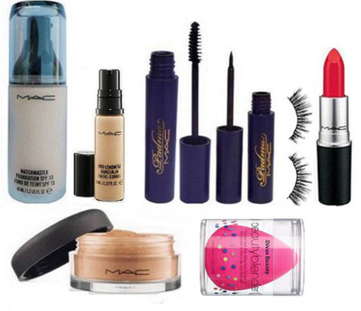 Divas Beauty sponge puff & matchmaster liquid foundation & concealer& matte finish lipstick& loose powder& Eyelashes& padma eyeliner+mascara(Set of 8)
Divas Beauty sponge puff & matchmaster liquid foundation & concealer& matte finish lipstick& loose powder& Eyelashes& padma eyeliner+mascara(Set of 8)