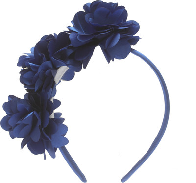 Stol'n Royal Blue Three Flower Hairband: Royal Blue Hair Band(Blue)