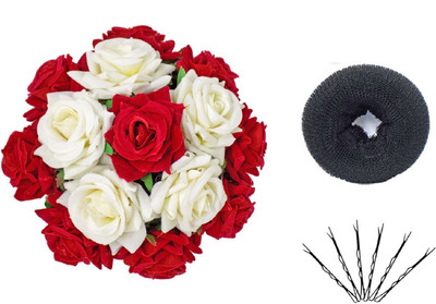 Raaya Artificial Gajra For Women Bridal Gajra For Hair With Pins And Donuts, Perfect Gift For Diwali, Durga Pooja Bun(Multicolor)
Raaya Artificial Gajra For Women Bridal Gajra For Hair With Pins And Donuts, Perfect Gift For Diwali, Durga Pooja Bun(Multicolor)