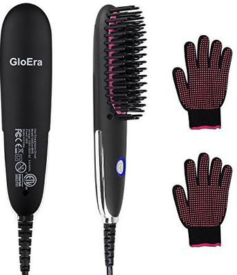 GloEra Hair Straightener Brush, Adjustable Temperature Fast Heating Mini Portable Lightweight Straightening Hair Brush with 2pcs Heat Resistant Gloves Suitable for Various Hairstyles & People
GloEra Hair Straightener Brush, Adjustable Temperature Fast Heating Mini Portable Lightweight Straightening Hair Brush with 2pcs Heat Resistant Gloves Suitable for Various Hairstyles & People