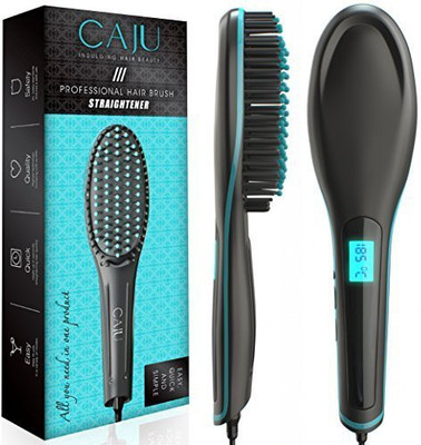 Caju Hair Straightener Ceramic Brush, Professional Electric Instant Heat Up Straightening Hot Comb for Silky Straight Hair, Frizz-Free, Top Quality Heat Resistant Coating Springy Bristles, Lcd Display
Caju Hair Straightener Ceramic Brush, Professional Electric Instant Heat Up Straightening Hot Comb for Silky Straight Hair, Frizz-Free, Top Quality Heat Resistant Coating Springy Bristles, Lcd Display