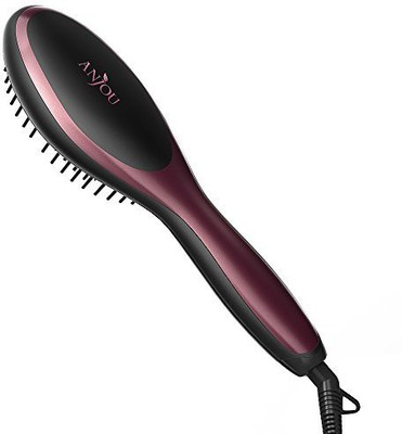 Anjou Hair Straightener Brush with Anion Hair Care, Electric Ceramic Heating Straightening Brush Anti-Burn & Anti-Static for Frizzy Hair (Max 450, Adjustable Temperature, Auto Lock, 120-min Timer)
Anjou Hair Straightener Brush with Anion Hair Care, Electric Ceramic Heating Straightening Brush Anti-Burn & Anti-Static for Frizzy Hair (Max 450, Adjustable Temperature, Auto Lock, 120-min Timer)