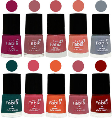 FABIA Multicolor Nail Polish/Mix Color/Combo Color Set of 10pcs X 10ml (2609201876) Raspberry-Lip-Bazooka Joe-Light Peach-Wild Gray Yonder-Dark Green-Shock Pink-Sour Orange-Mauve Pink-Bold Red(Pack of 10)
FABIA Multicolor Nail Polish/Mix Color/Combo Color Set of 10pcs X 10ml (2609201876) Raspberry-Lip-Bazooka Joe-Light Peach-Wild Gray Yonder-Dark Green-Shock Pink-Sour Orange-Mauve Pink-Bold Red(Pack of 10)