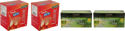 Lemor Pack of 2 Peach Instant Ice Tea (10 Sachets) with Lemon Green Tea (50 Tea Bags) Peach, Lemon Tea Bags Box(250 g)
Lemor Pack of 2 Peach Instant Ice Tea (10 Sachets) with Lemon Green Tea (50 Tea Bags) Peach, Lemon Tea Bags Box(250 g)