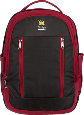 Liviya SB-1402 38 L Backpack(Grey, Red), Darkgrey;red