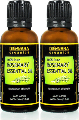 Donnara Organics 100% Pure Rosemary Essential oil- Natural & Undiluted Combo pack of 2 bottles of 30 ml(60 ml)(60 ml)
Donnara Organics 100% Pure Rosemary Essential oil- Natural & Undiluted Combo pack of 2 bottles of 30 ml(60 ml)(60 ml)
