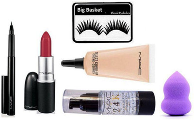 big basket Eyelashes, Pan Liner, Matte Finish Lipstick, Select Cover-up,Pure Radiance Glowrizer Primer,Sponge Puff(Set of 6)
big basket Eyelashes, Pan Liner, Matte Finish Lipstick, Select Cover-up,Pure Radiance Glowrizer Primer,Sponge Puff(Set of 6)
