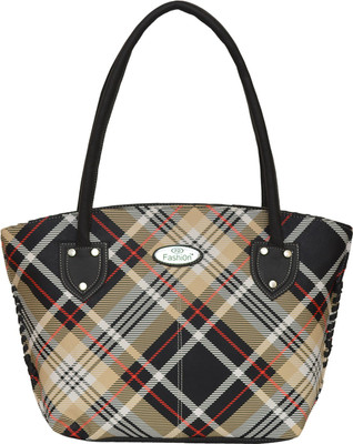 FD Fashion Women Shoulder Bag(Beige, Black)