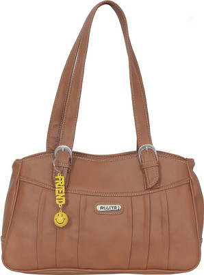 FD Fashion Soft Shoulder Bag(Brown)
