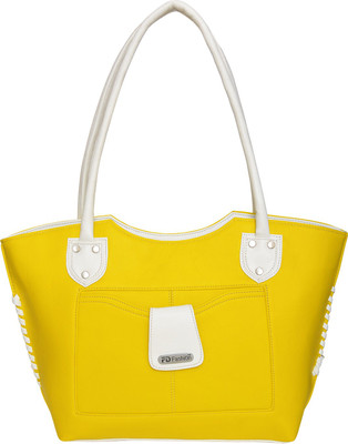 JH handbag Hand-held Bag(Yellow, White), White;yellow