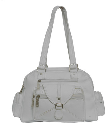 FD Fashion Soft Shoulder Bag(White)