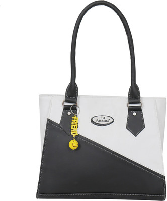 FD Fashion Soft Shoulder Bag(White, Pink), Pink;white