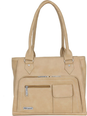 FD Fashion Soft Shoulder Bag(Beige)