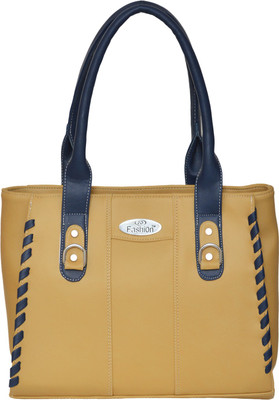 FD Fashion Hand-held Bag(Beige, Blue)