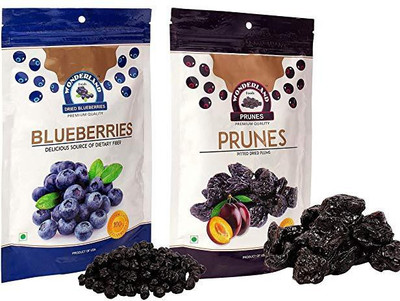 Wonderland Blueberries & Prunes Dried Fruits Combo Pack of 2 (350g) Blueberry, Prunes(350 g, Pouch)
Wonderland Blueberries & Prunes Dried Fruits Combo Pack of 2 (350g) Blueberry, Prunes(350 g, Pouch)