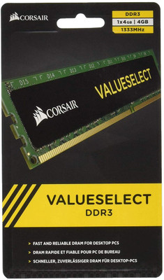 Corsair Dominator DDR3 4 GB (Single Channel) PC (CMV4GX3M1A1333C9 4GB (1x4GB) DDR3 1333 MHz (PC3 10666) Desktop Memory 1.5V)
Corsair Dominator DDR3 4 GB (Single Channel) PC (CMV4GX3M1A1333C9 4GB (1x4GB) DDR3 1333 MHz (PC3 10666) Desktop Memory 1.5V)
