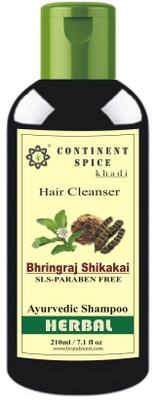 Continent Spice Khadi Bhringraj Shikakai Herbal Hair Cleanser/Shampoo - CS682005(210 ml)
Continent Spice Khadi Bhringraj Shikakai Herbal Hair Cleanser/Shampoo - CS682005(210 ml)