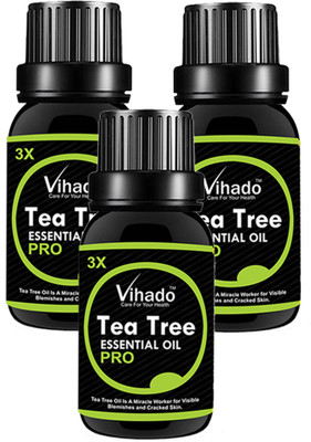 VIHADO Tea Tree Essential Oil 3X PRO for Skin, Hair and Acne care (15 ML) (Pack of 3)(15 ml)
VIHADO Tea Tree Essential Oil 3X PRO for Skin, Hair and Acne care (15 ML) (Pack of 3)(15 ml)