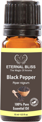 Eternal Bliss Black Pepper Essential Oil - Pure Natural Aromatherapy & Therapeutic Grade Oil For Skin Care & Hair Care Hair Oil (15 ML)(15 ml)
Eternal Bliss Black Pepper Essential Oil - Pure Natural Aromatherapy & Therapeutic Grade Oil For Skin Care & Hair Care Hair Oil (15 ML)(15 ml)