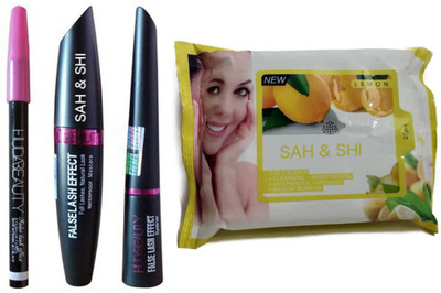 Sah&Shi Cleansing And Makeup Remover 25pcs facial Wipes (Lemon) with Huda Mascara,Liquid Eyeliner and Eyebrow Pencil(Set of 2)
Sah&Shi Cleansing And Makeup Remover 25pcs facial Wipes (Lemon) with Huda Mascara,Liquid Eyeliner and Eyebrow Pencil(Set of 2)