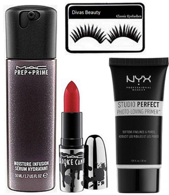 divas beauty Eyelashes With Mac Moisture Serum & mac Dark Red Lipstick, NYX Studio Perfect Photo-Loving Face Primer Gel 30 ml(Set of 4)
divas beauty Eyelashes With Mac Moisture Serum & mac Dark Red Lipstick, NYX Studio Perfect Photo-Loving Face Primer Gel 30 ml(Set of 4)