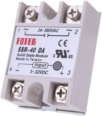 TECHNOLOGYBAZAR Solid State Relay Module DC To AC SSR-40DA 3-32VDC/24-380VAC 40A Electronic Components Electronic Hobby Kit
TECHNOLOGYBAZAR Solid State Relay Module DC To AC SSR-40DA 3-32VDC/24-380VAC 40A Electronic Components Electronic Hobby Kit