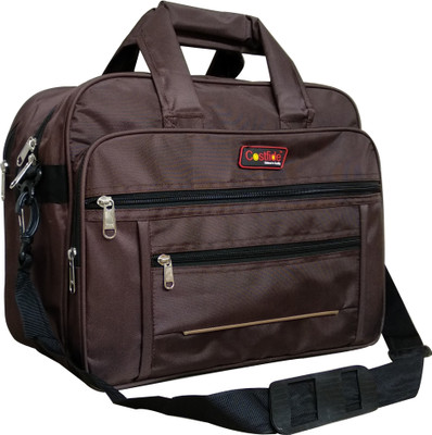 Costfide Messenger Bag(Brown, Gold)